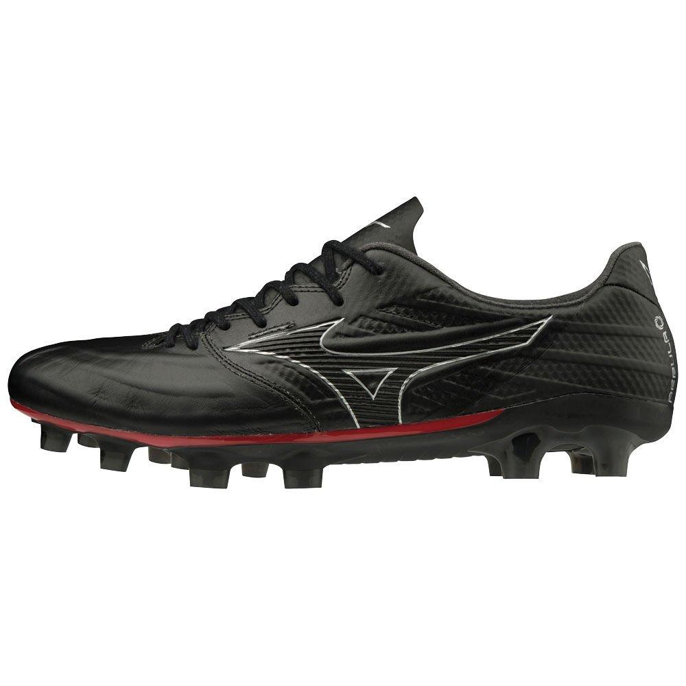 Mizuno Men's Soccer Cleats REBULA 3 ELITE Black/Silver - WLZSGFD-79